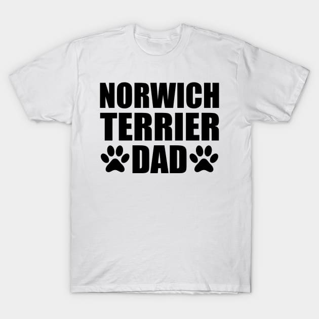 Norwich Terrier Dad T-Shirt by KC Happy Shop